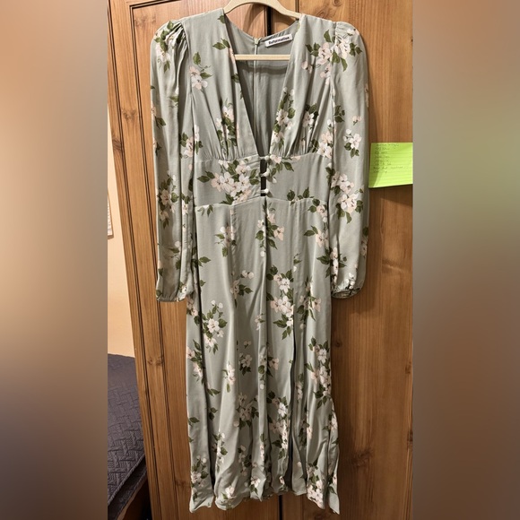 REFORMATION LORNE DRESS - GREEN - Picture 2 of 6